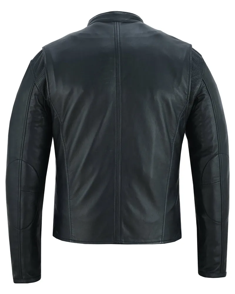 Men's Lightweight Drum Dyed Naked Lambskin Jacket