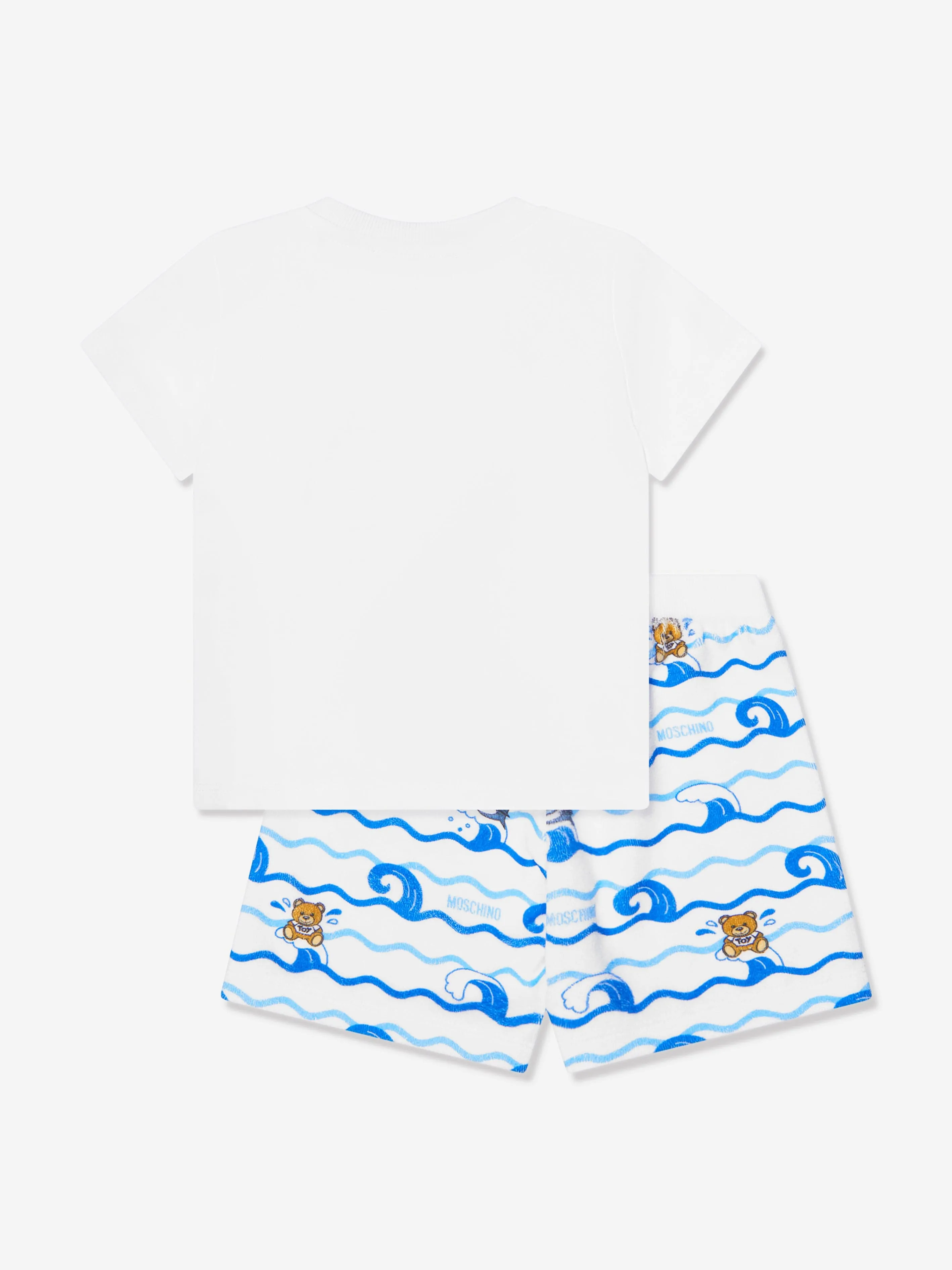 Moschino Baby T-Shirt And Shorts Set in White