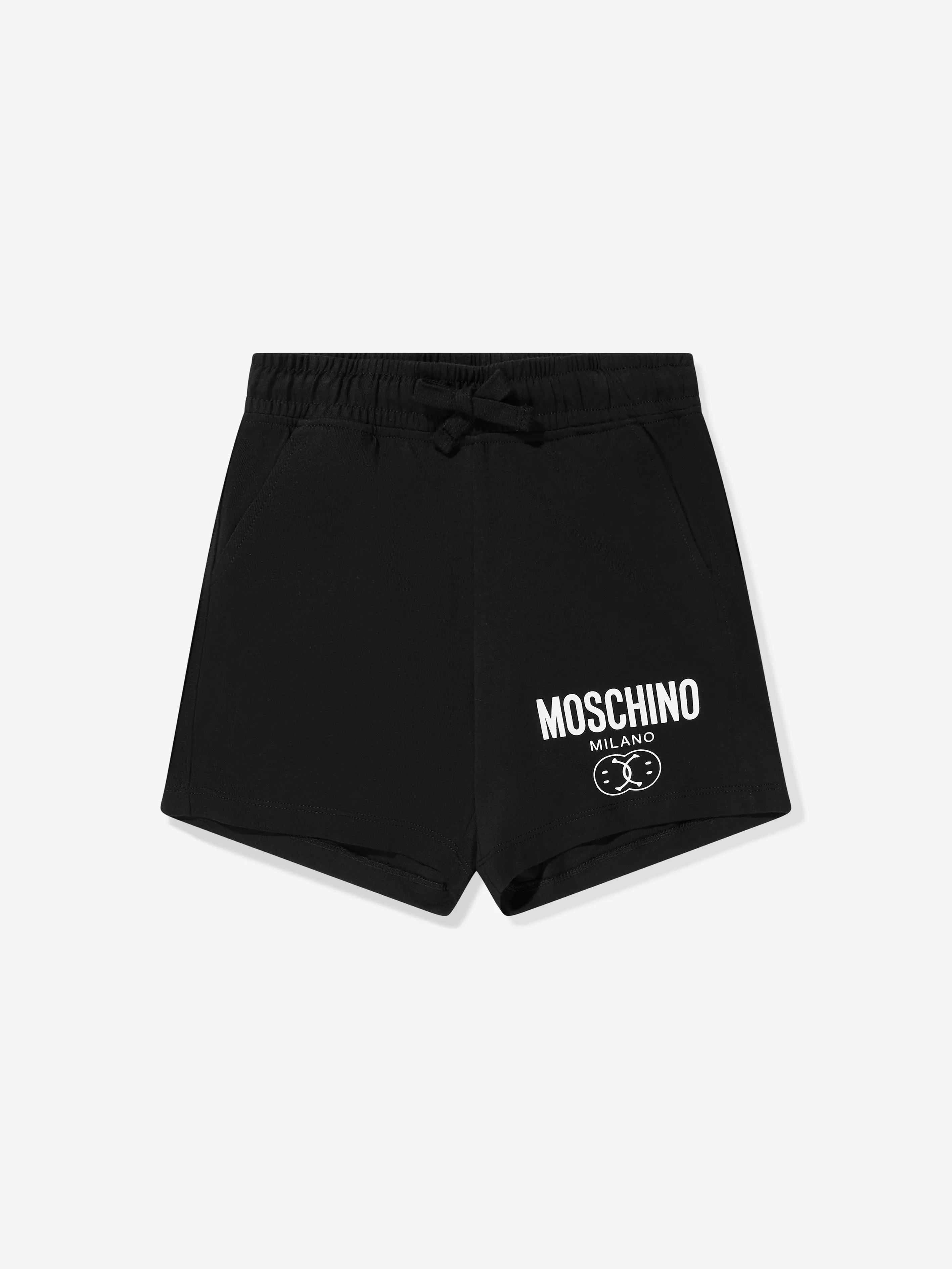 Moschino Boys Milano Logo T-Shirt And Shorts Set in White