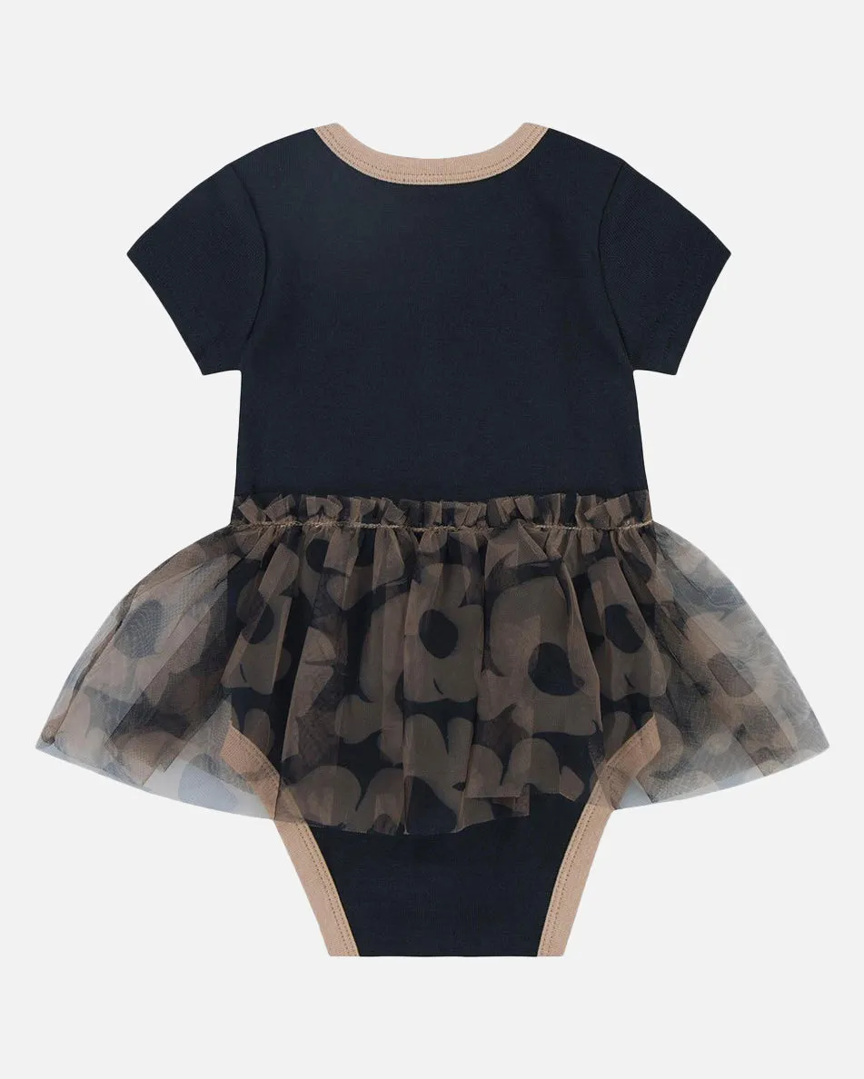 Nike Infants' 2-Piece Tutu Bodysuit and Headband Set Black