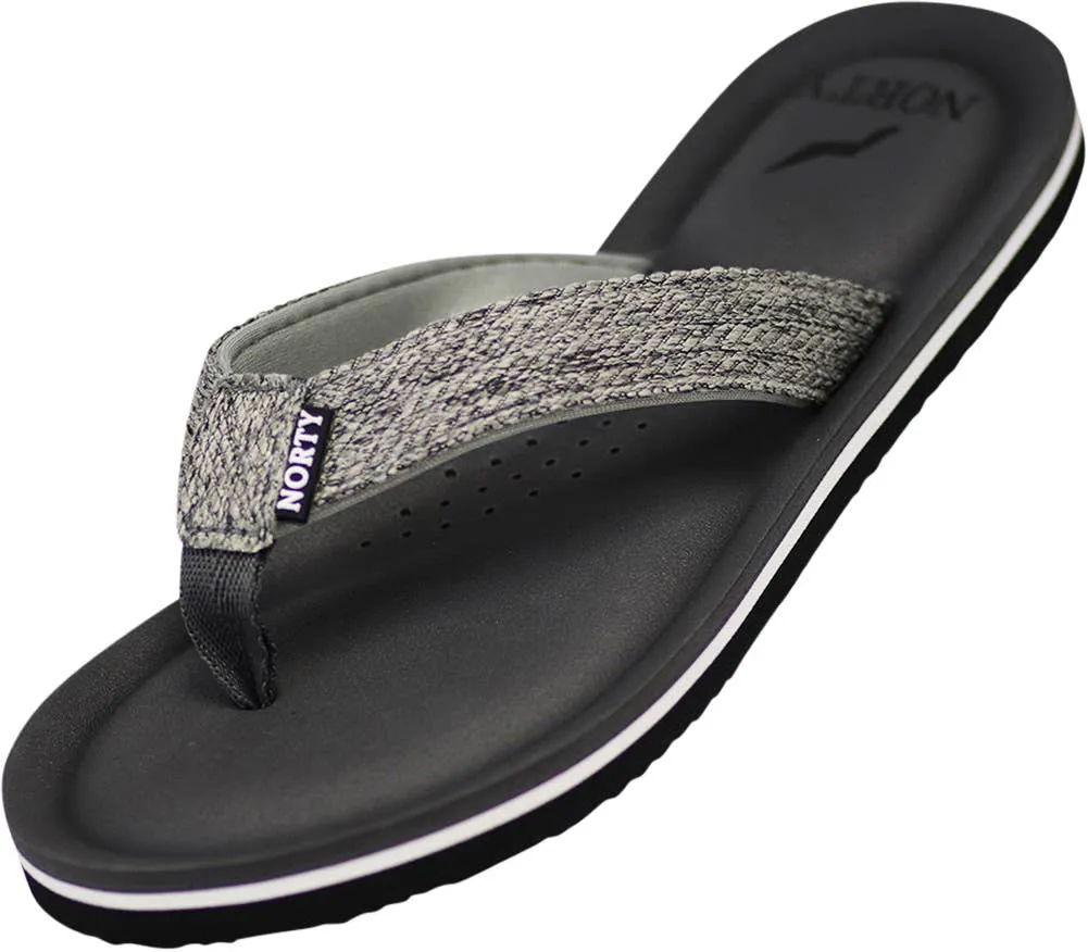 NORTY Womens 5-10 Grey/Black Sandal 12205