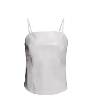 Penny Recycled Leather Cami | Buttercream