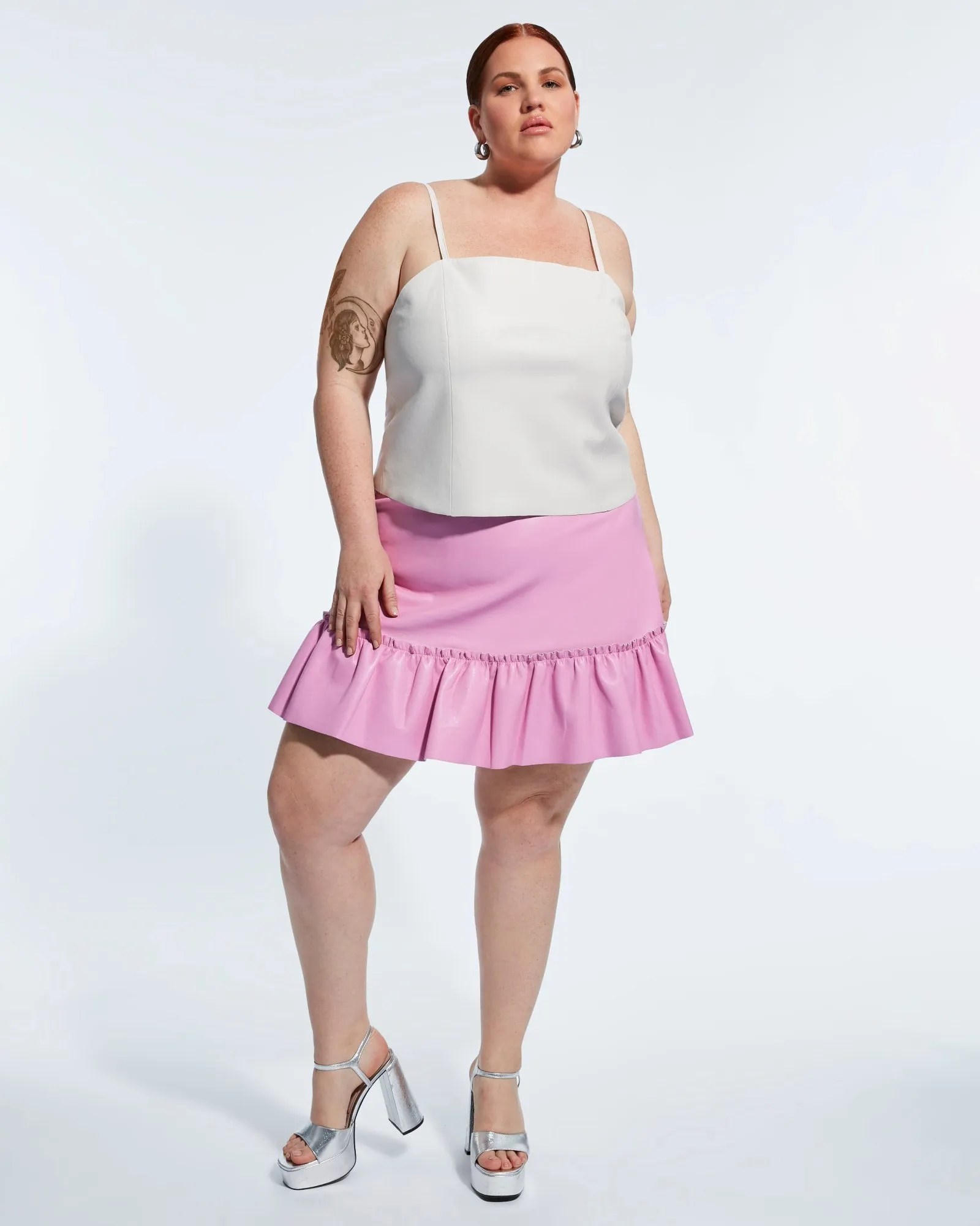 Penny Recycled Leather Cami | Buttercream