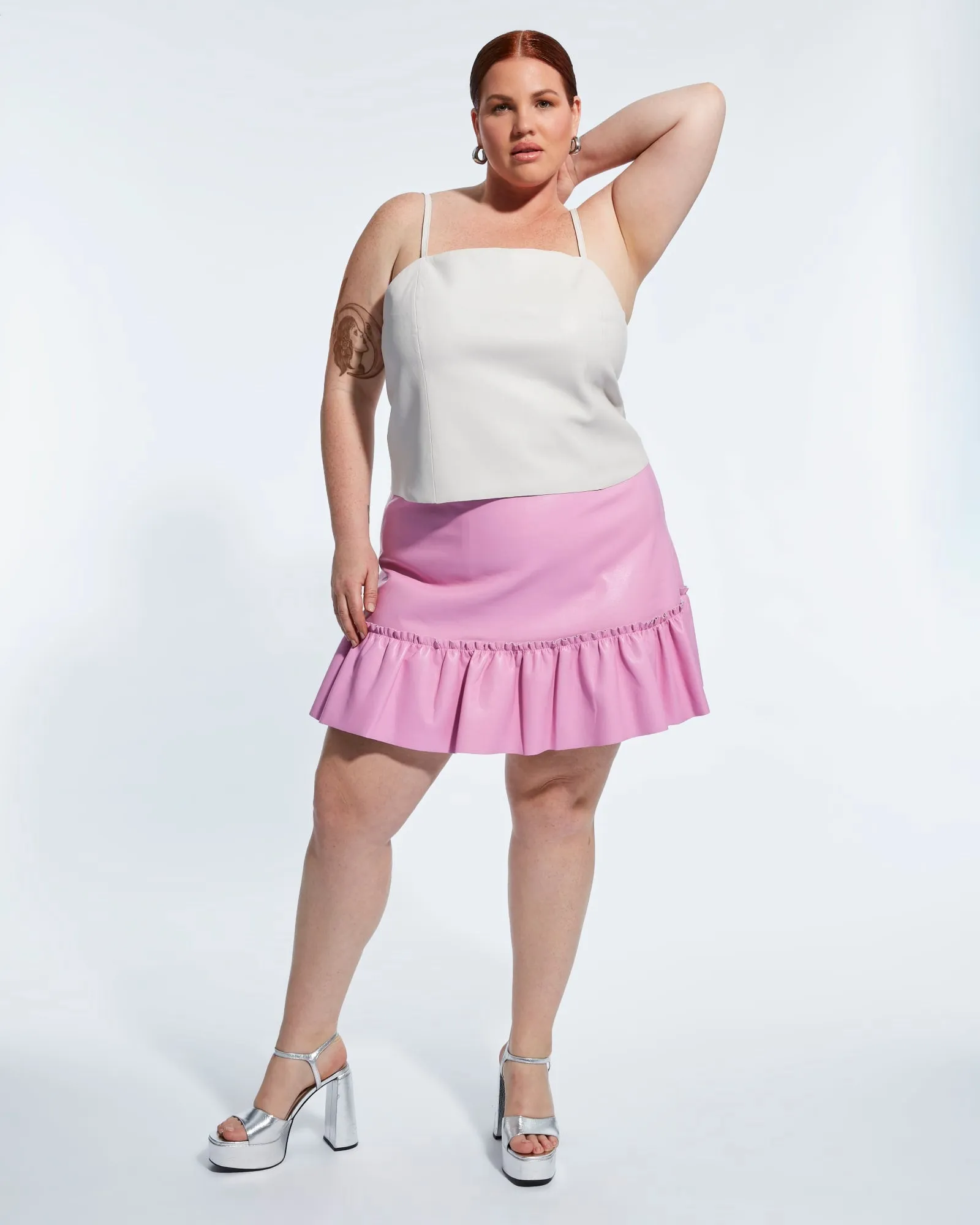 Penny Recycled Leather Cami | Buttercream