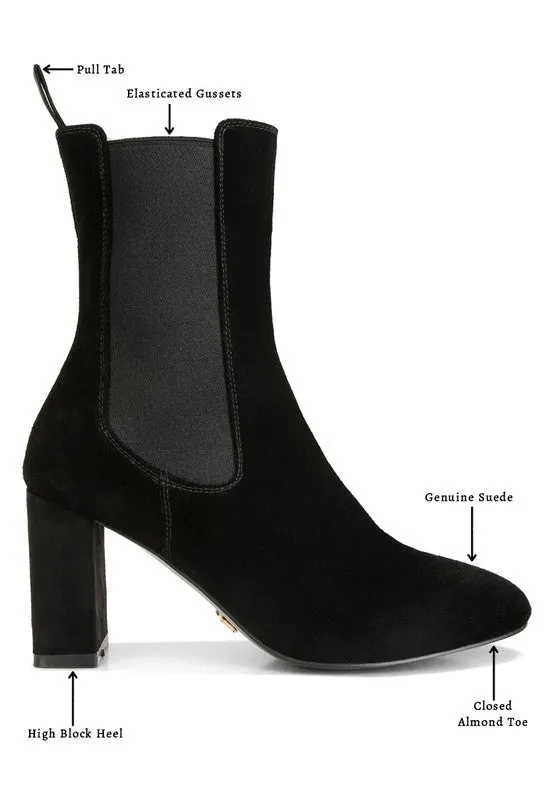 Perfectly Chic Suede Chelsea Boots