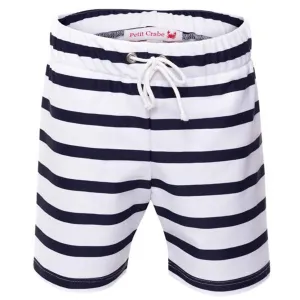 Petit Crabe White/Blue Alex UV Shorts