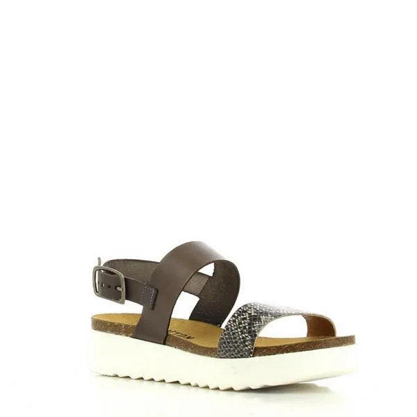 Plakton 665057 Dark Grey Snake Women's Sandals