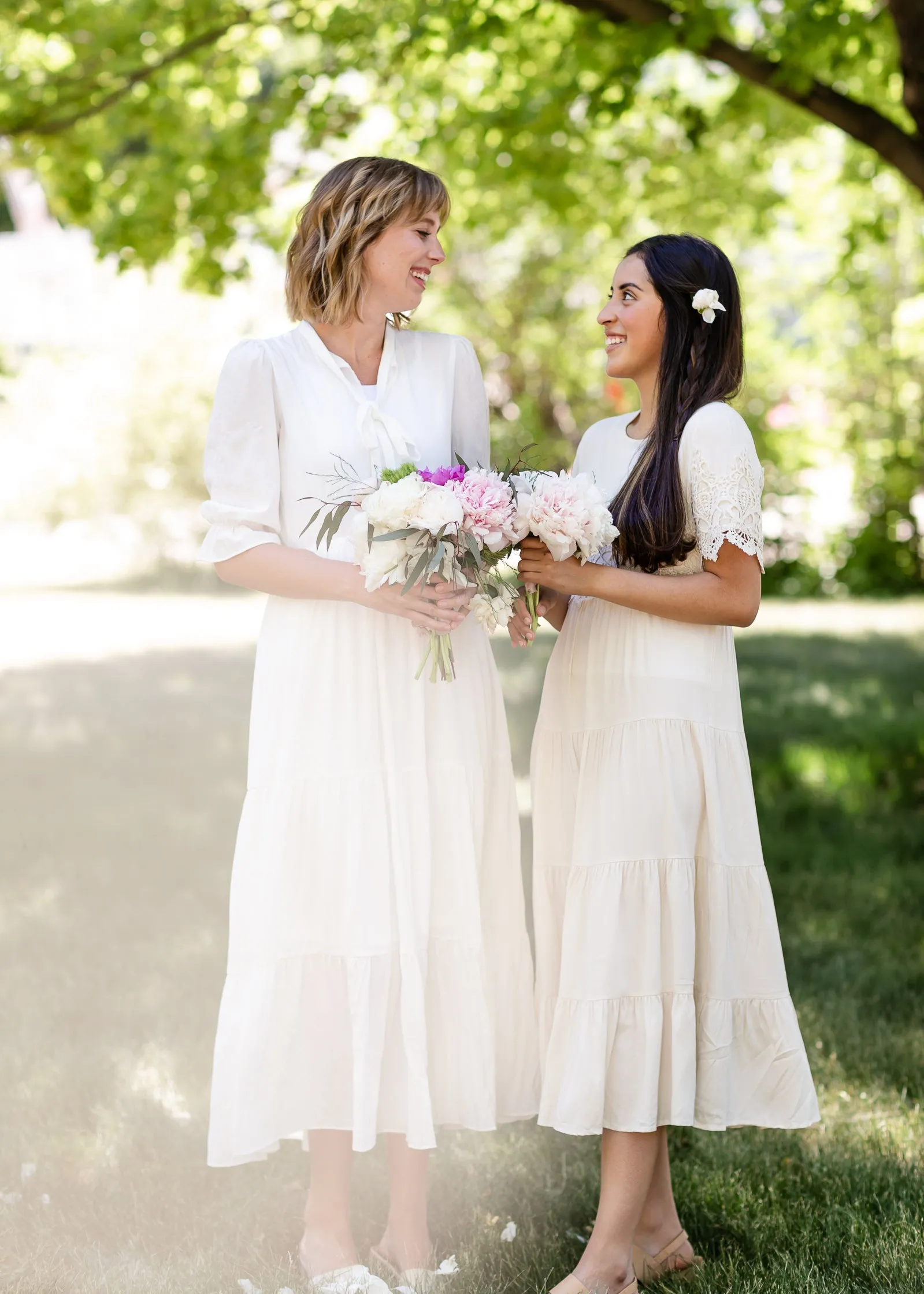 Pleated Ivory Tiered Maxi Dress - FINAL SALE