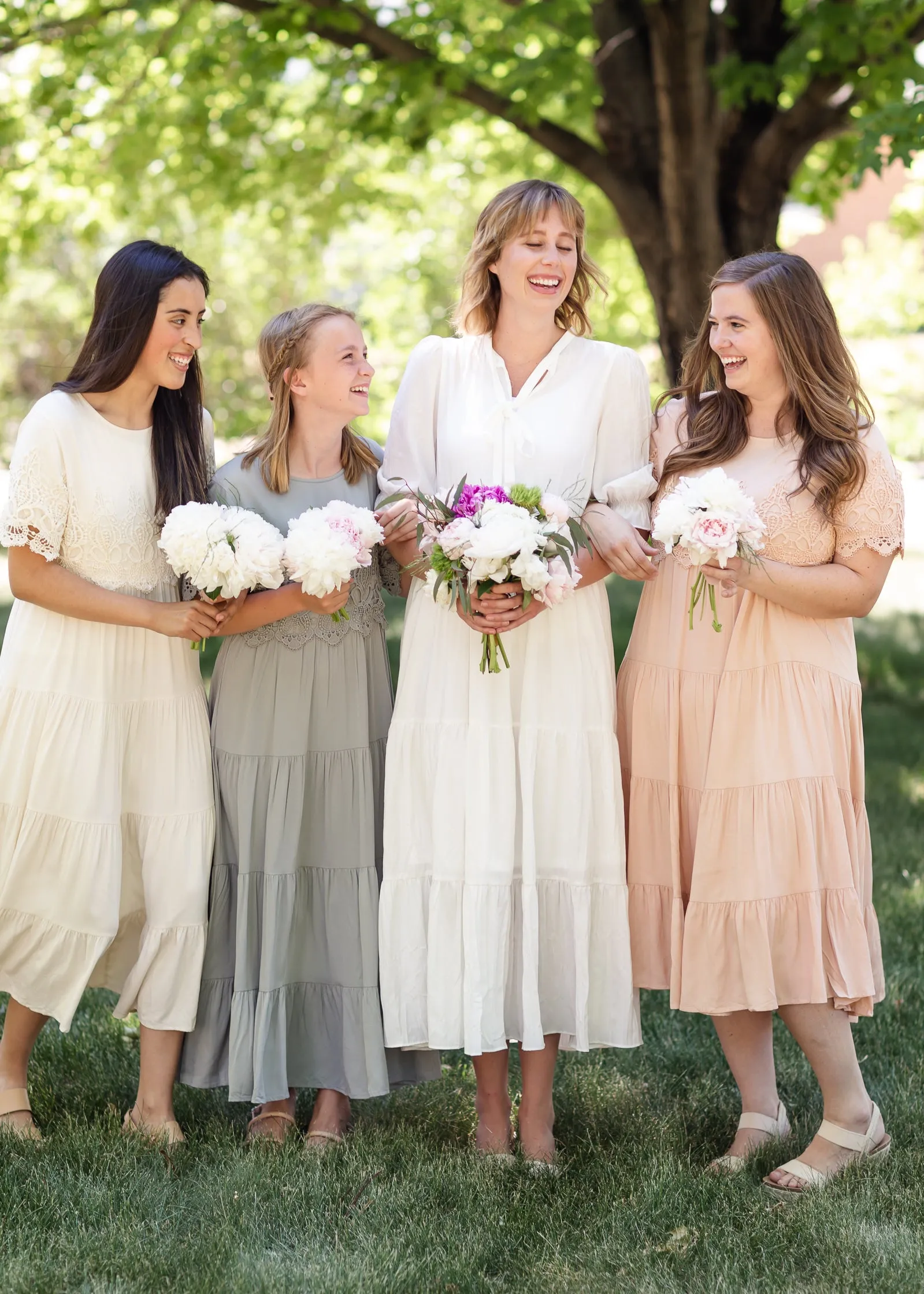 Pleated Ivory Tiered Maxi Dress - FINAL SALE