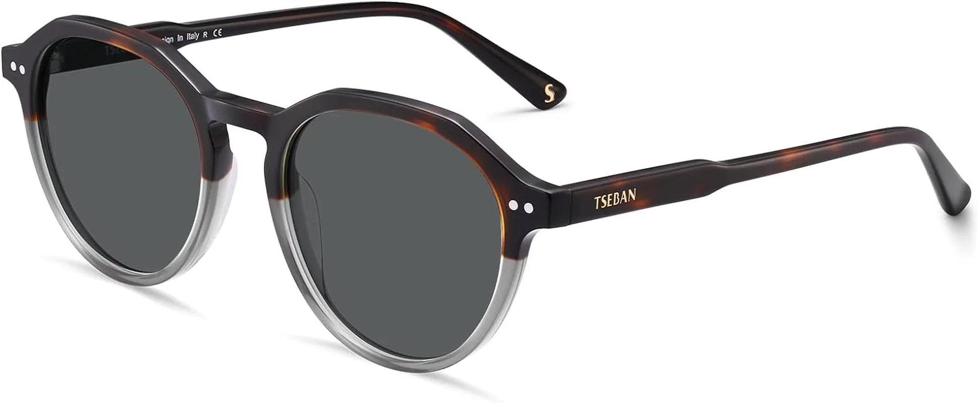 Polarised Womens Sunglasses Vintage UV400 Protection Acetate Frame