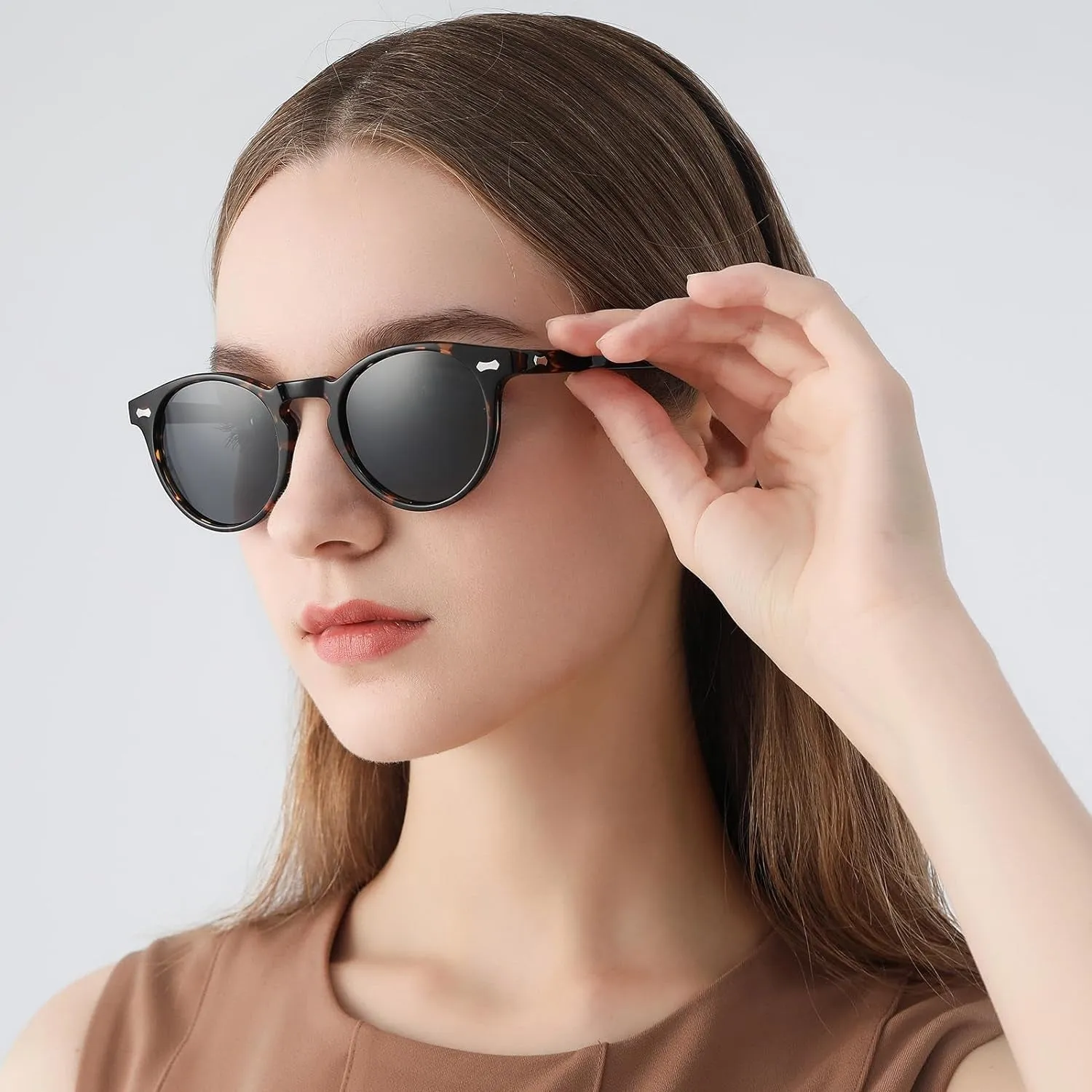 Polarised Womens Sunglasses Vintage UV400 Protection Acetate Frame