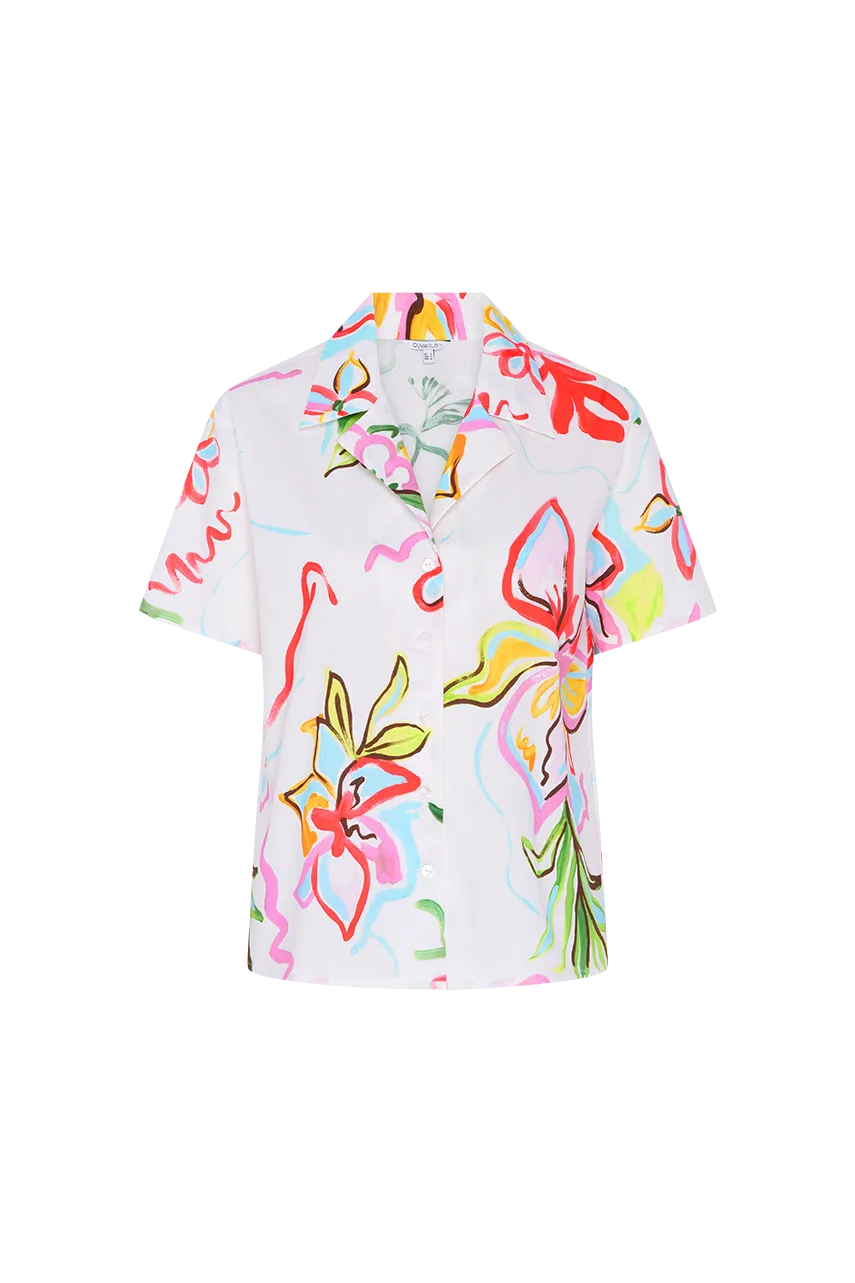 Remy Painterly Floral Trousers & Shirt Set RENTAL