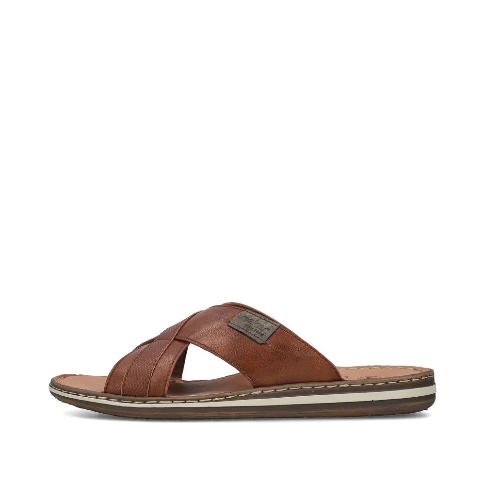 Rieker Mens Cross Front Backless Sandal