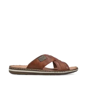 Rieker Mens Cross Front Backless Sandal