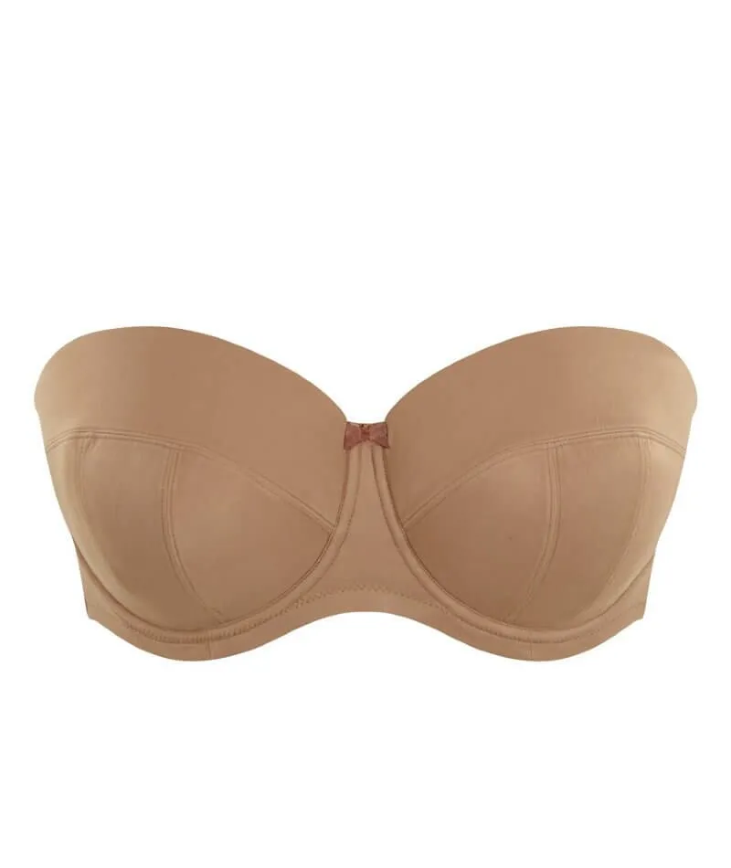 Sculptresse Dana Strapless Underwired Bra - Caramel