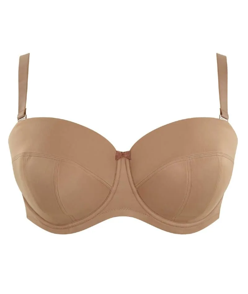 Sculptresse Dana Strapless Underwired Bra - Caramel