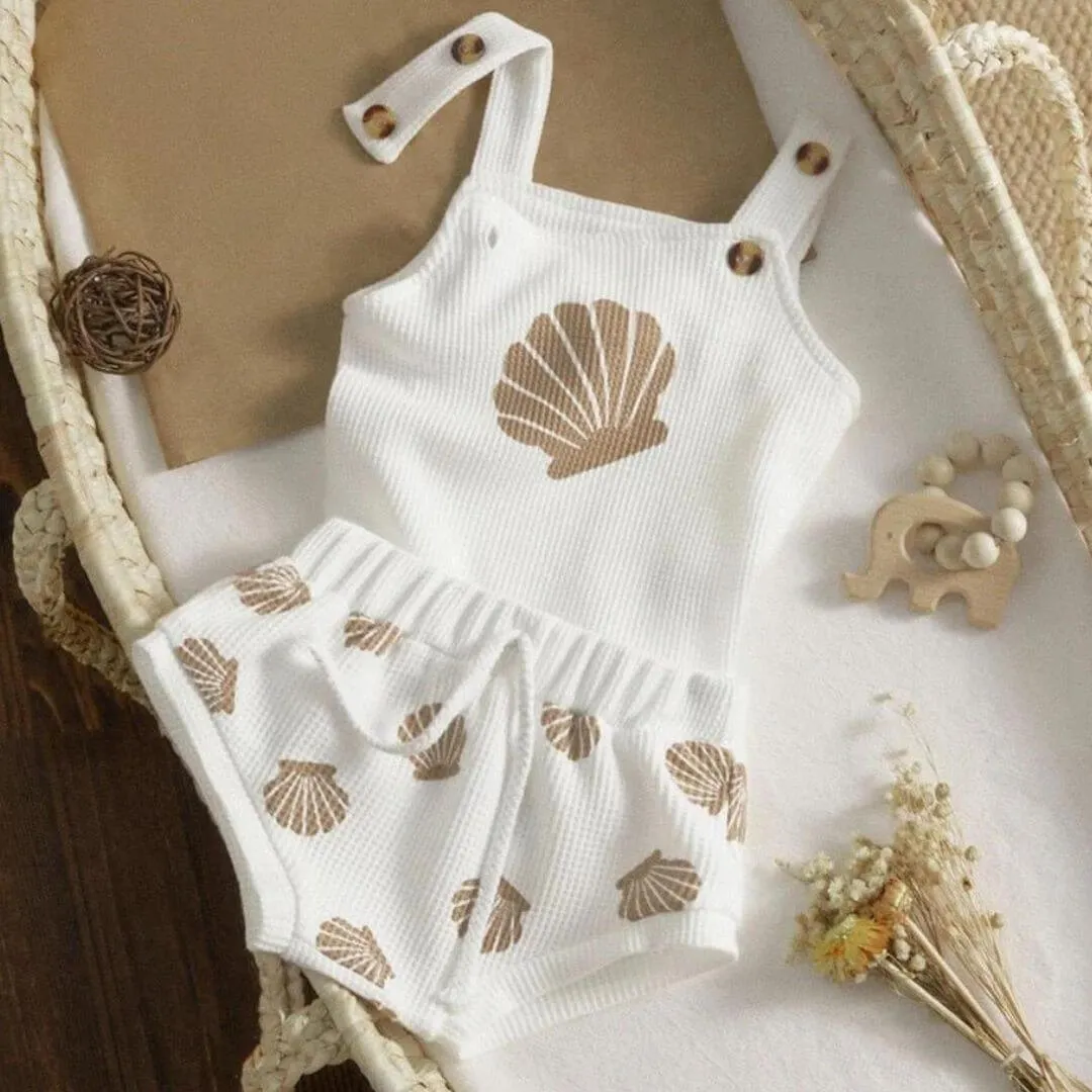 Seashell Shorts Baby Set