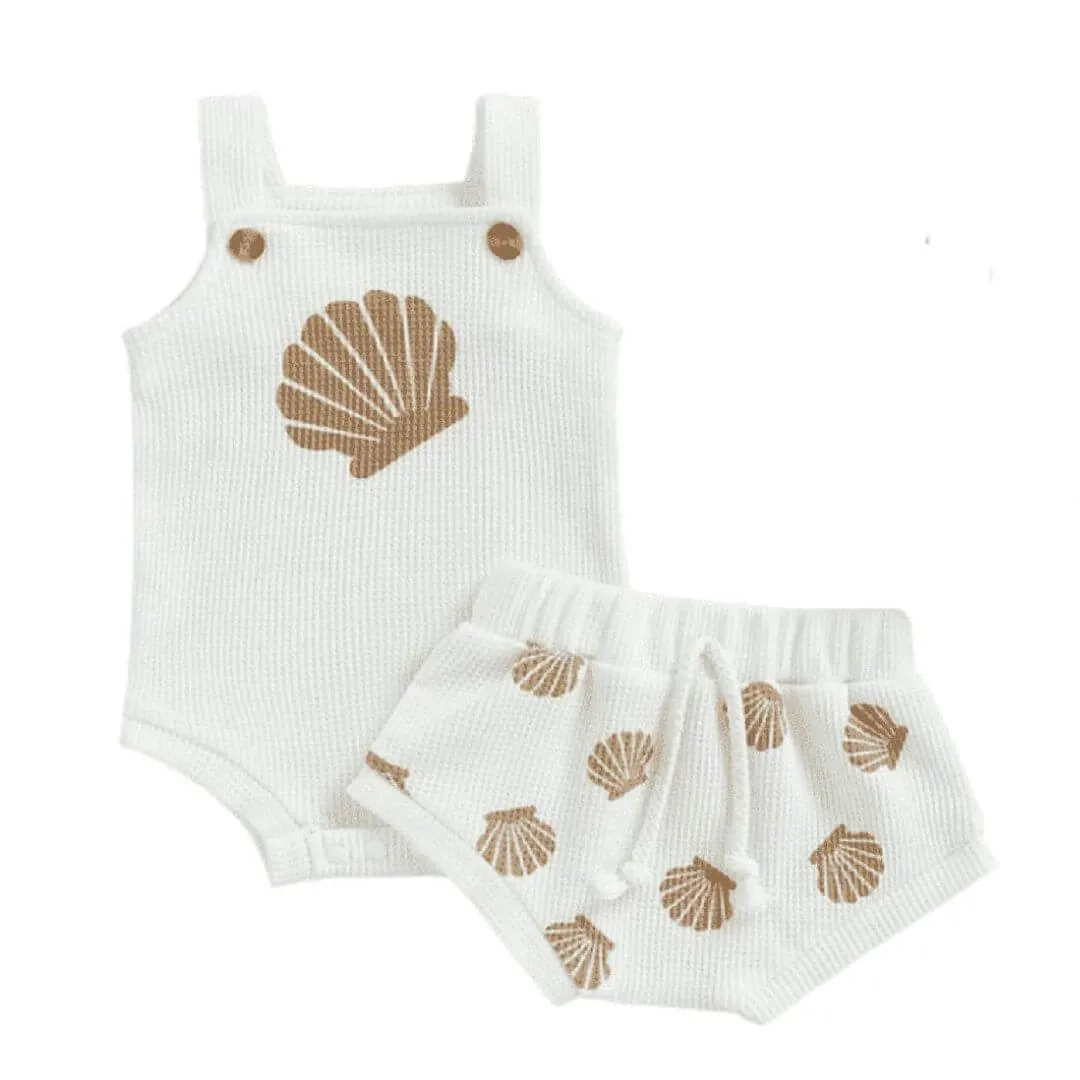 Seashell Shorts Baby Set