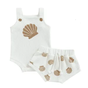 Seashell Shorts Baby Set