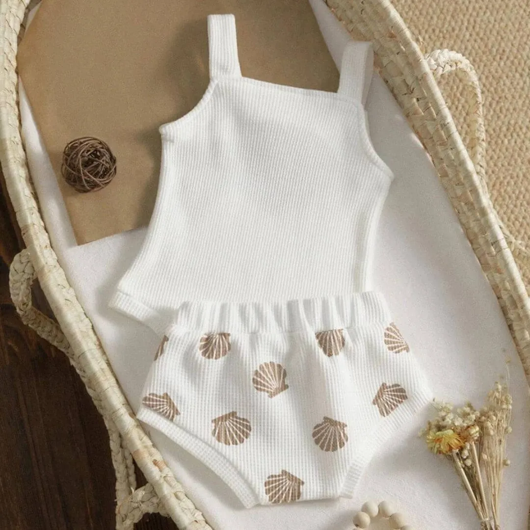 Seashell Shorts Baby Set