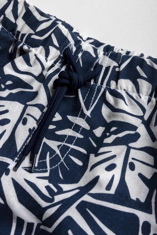 Short And Shirt Set Navy