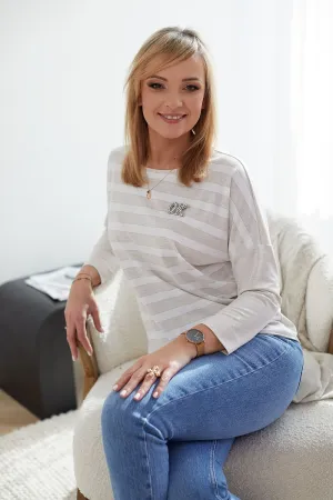 Silver Breeze Kimono Sweatshirt