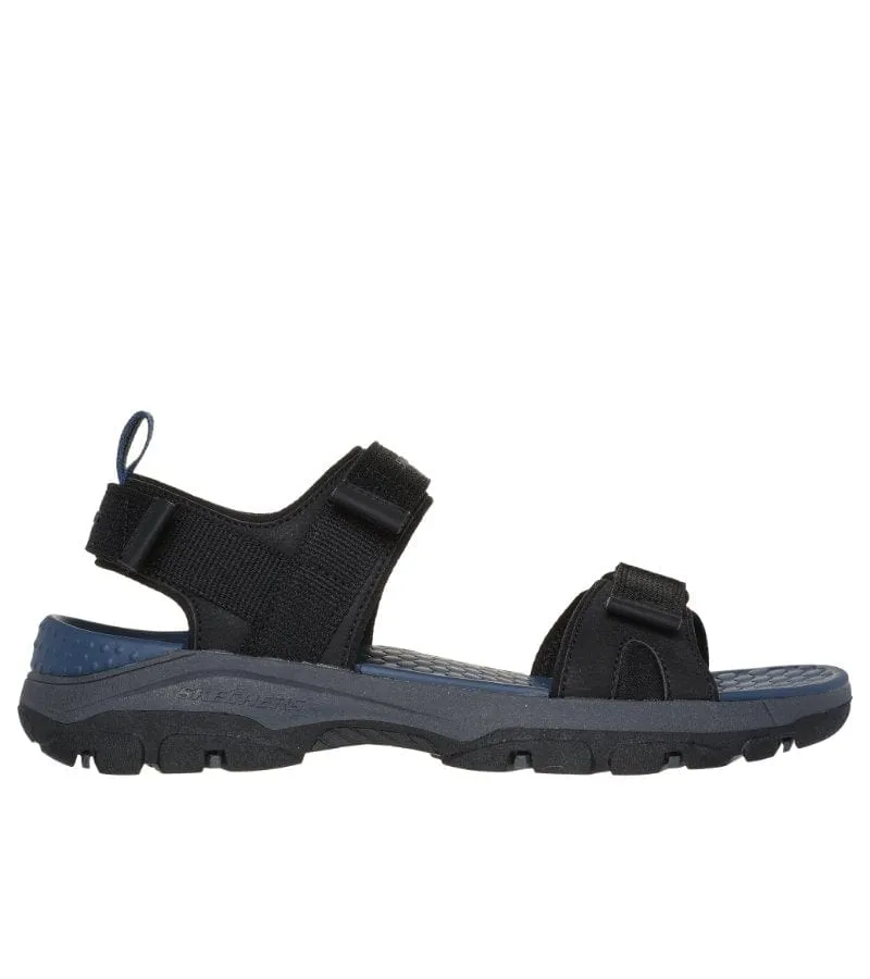 Skechers Mens Black Strap Sandal Relaxed Fit: Tresmen - RYER 205112