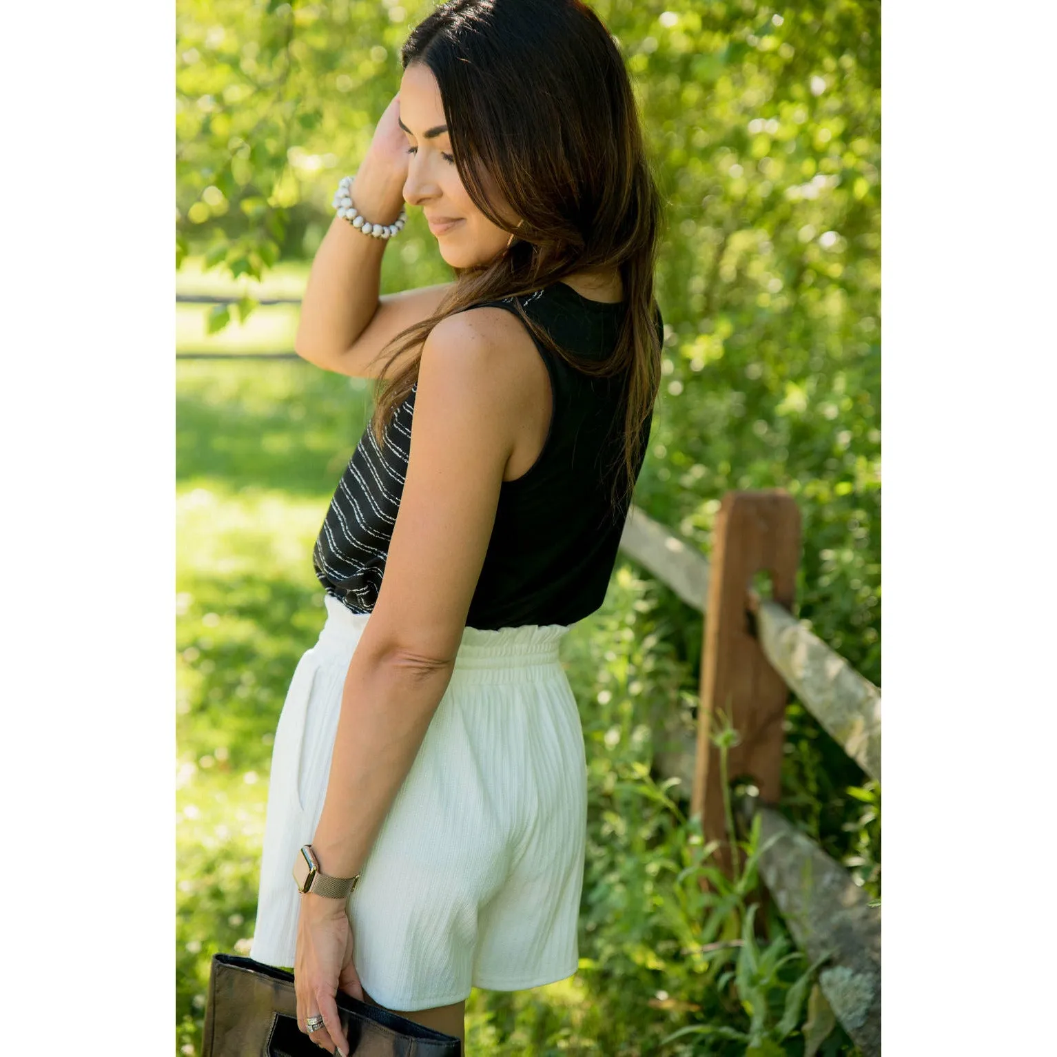 Striped Basic Shorts
