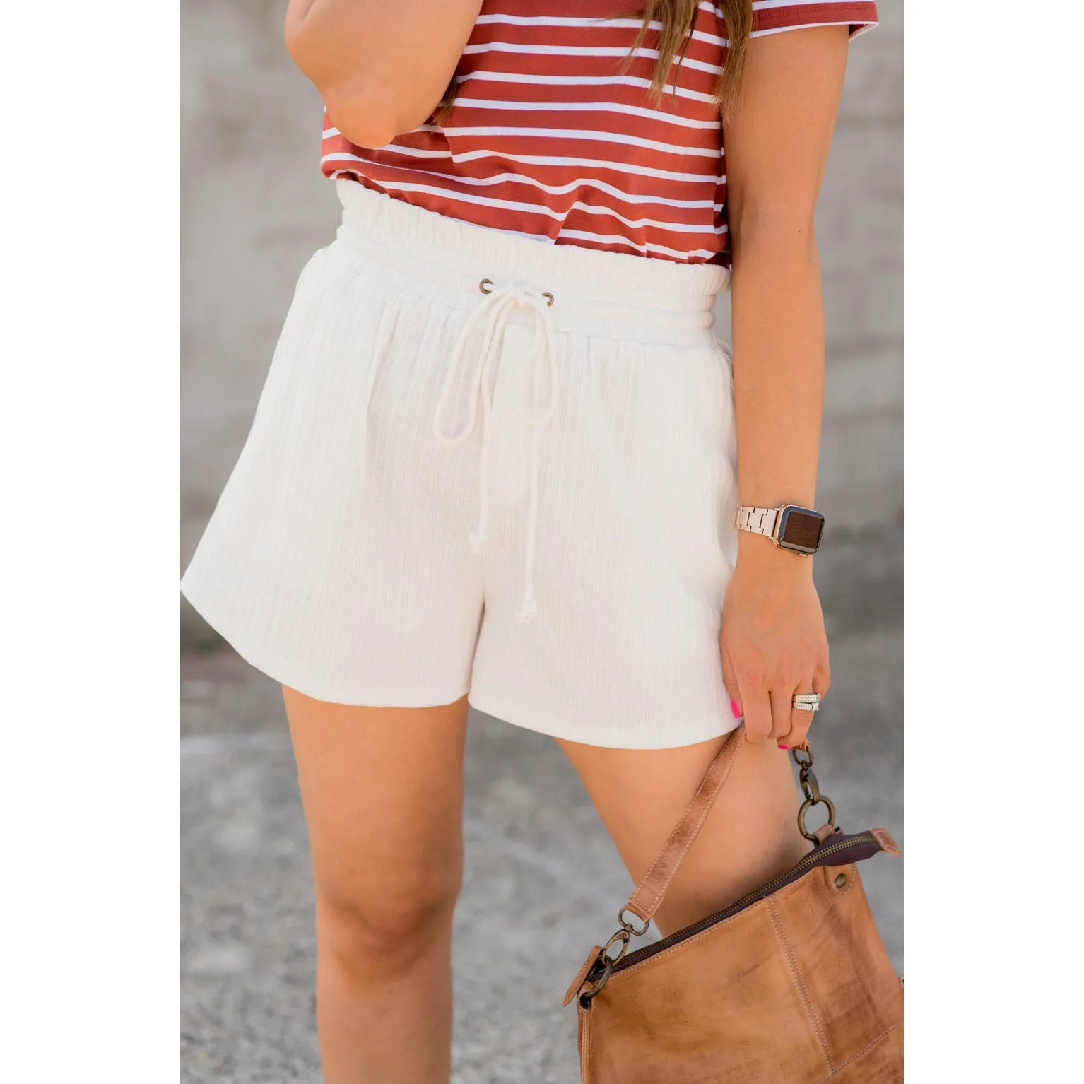 Striped Basic Shorts