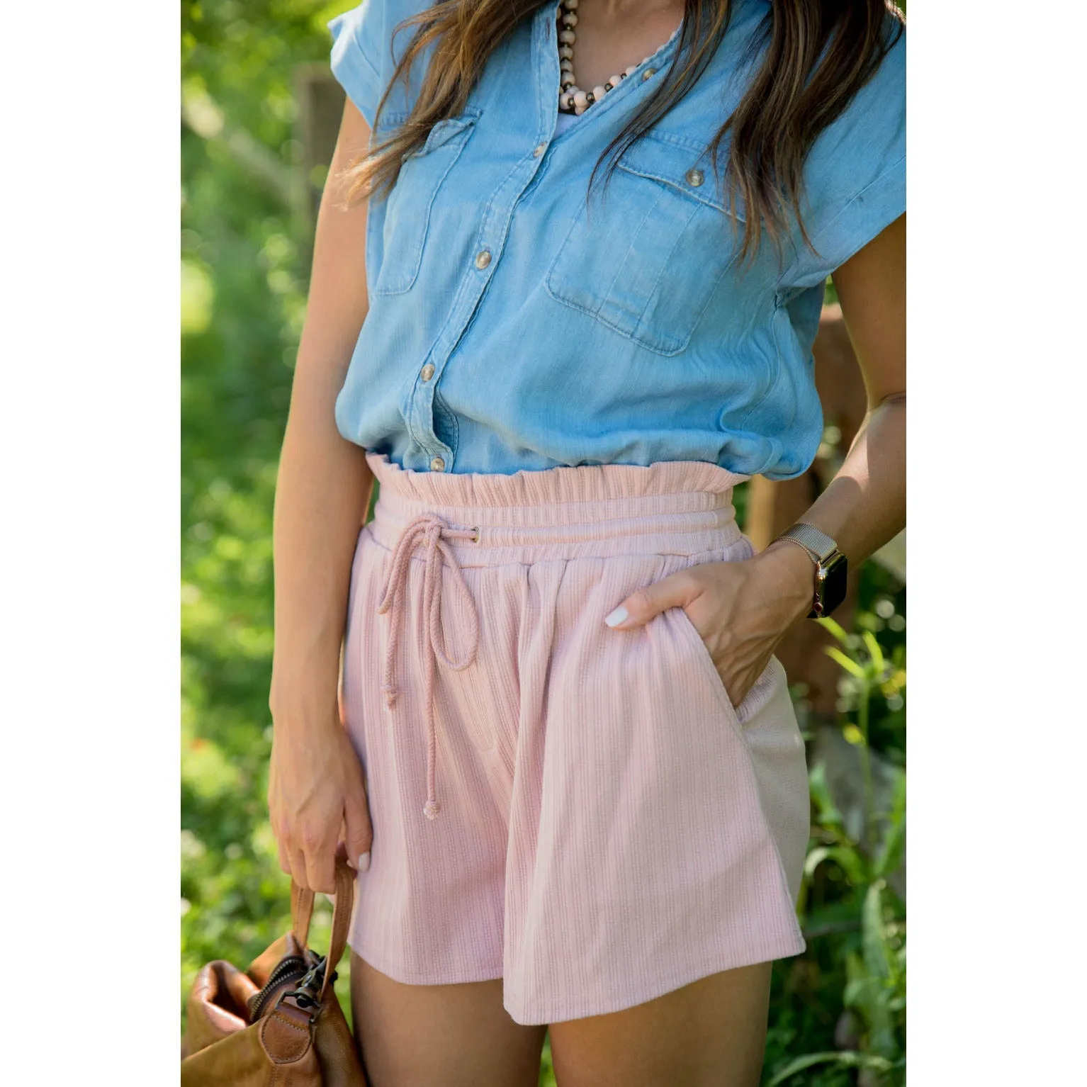 Striped Basic Shorts