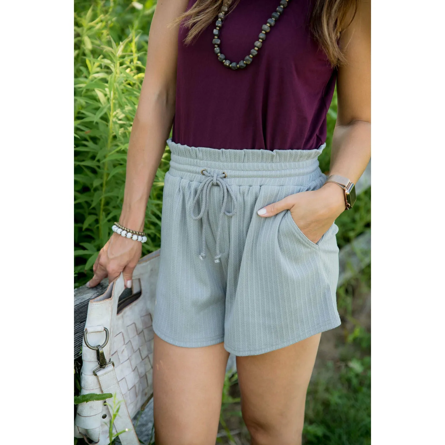Striped Basic Shorts