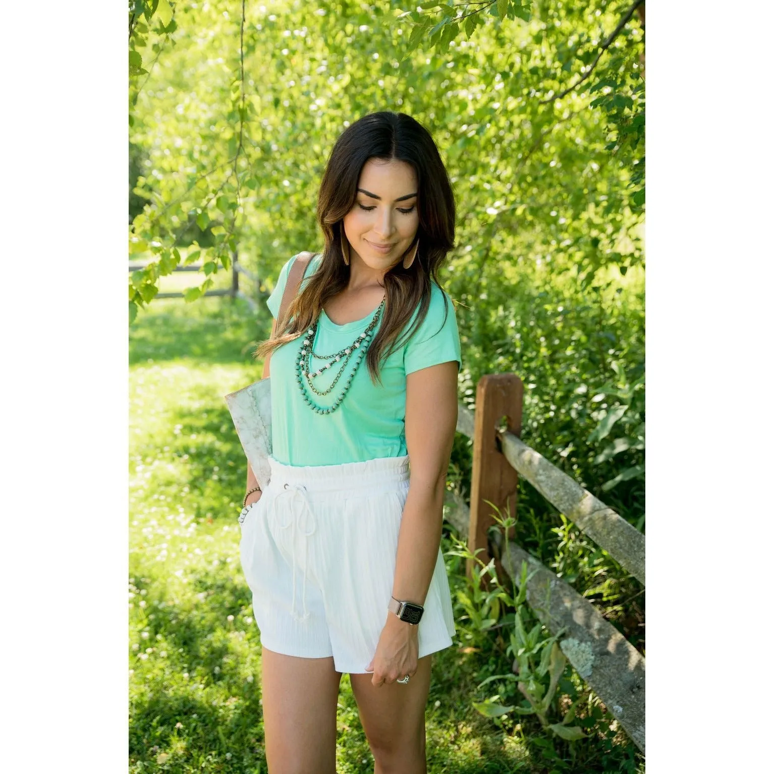 Striped Basic Shorts