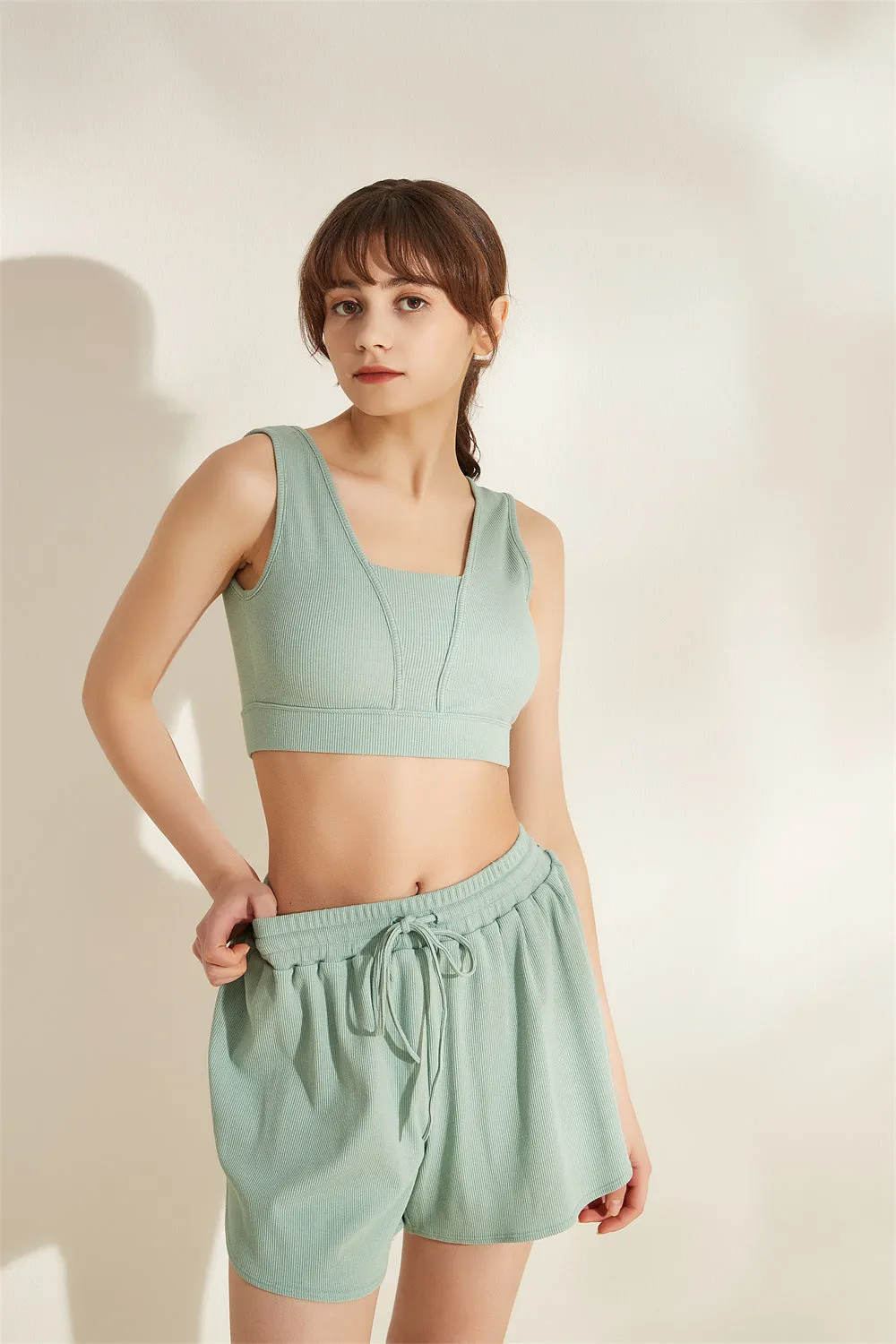 Summer Running Exercise Shorts Girls Wear Slimming Loose Yoga Fitness Sports Pants Breathable