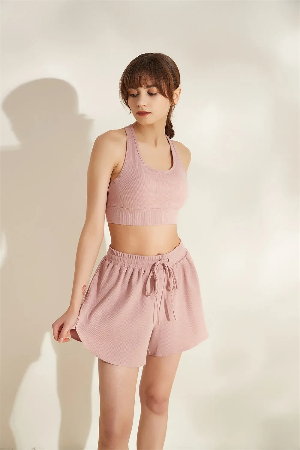 Summer Running Exercise Shorts Girls Wear Slimming Loose Yoga Fitness Sports Pants Breathable