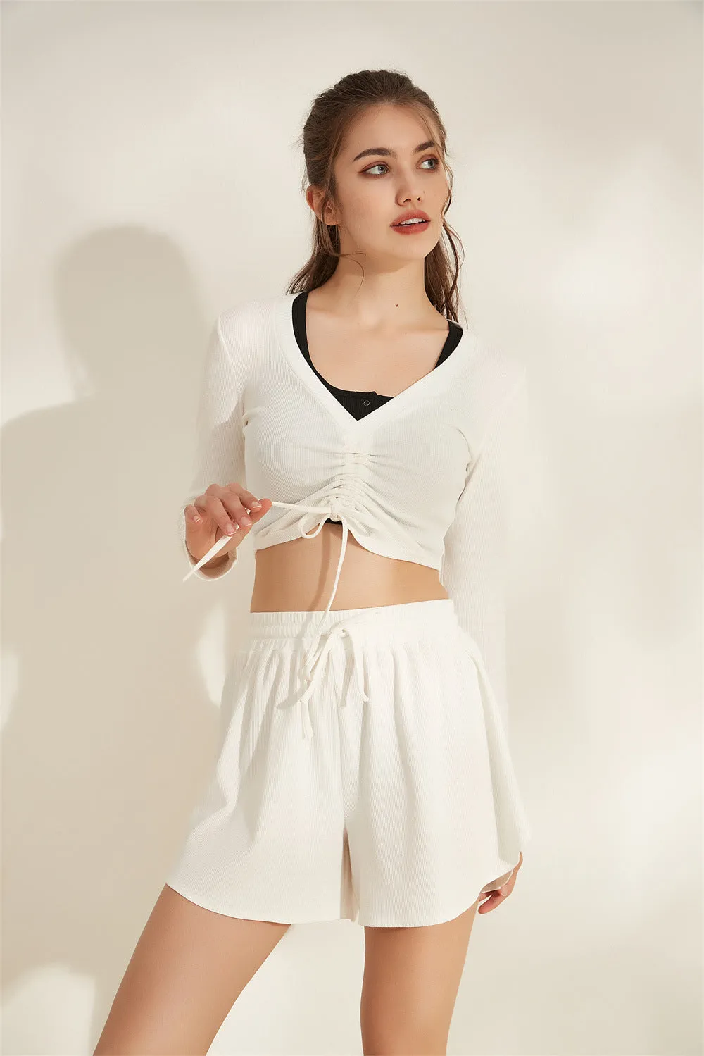 Summer Running Exercise Shorts Girls Wear Slimming Loose Yoga Fitness Sports Pants Breathable