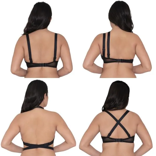 Superplunge Multiway Padded Plunge Bra - Black -