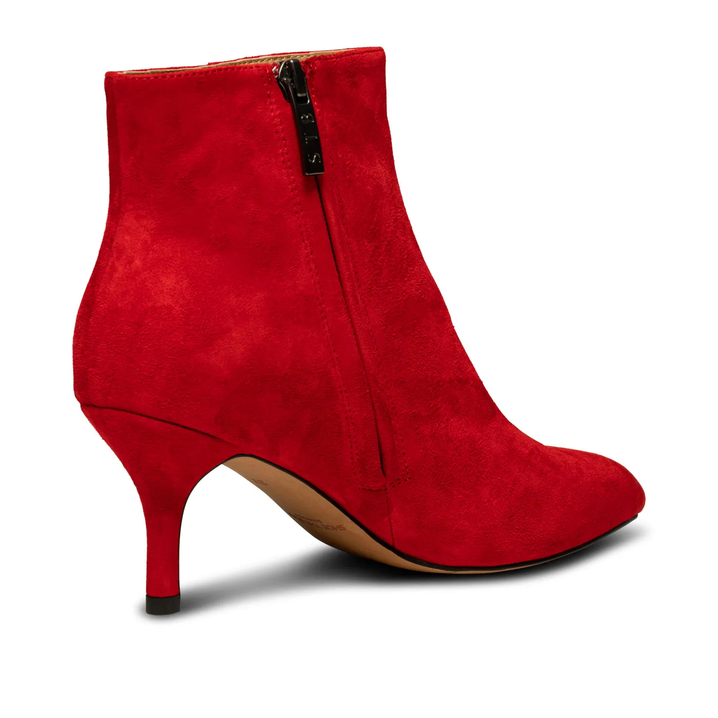 Vega Bootie Suede - Fire Red