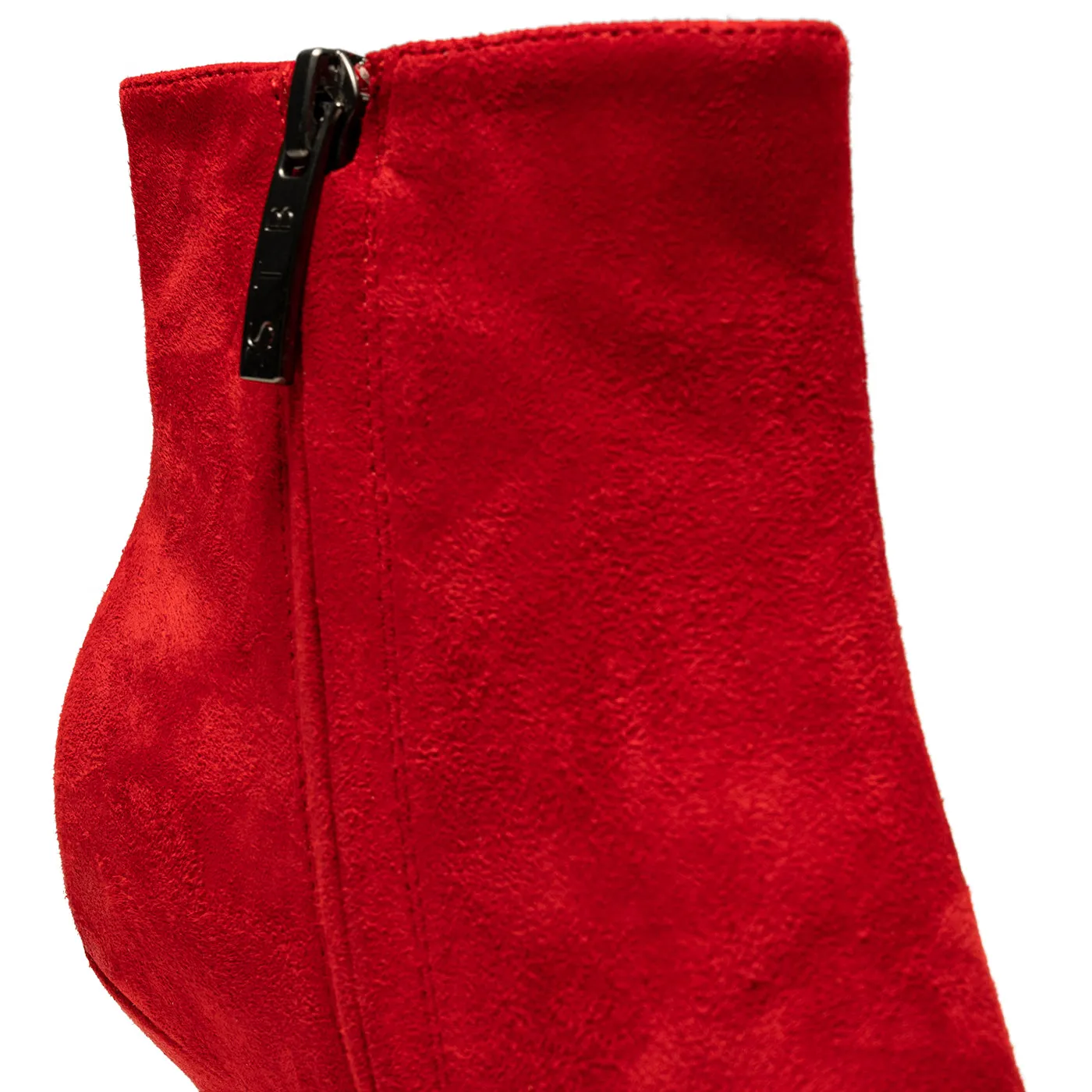 Vega Bootie Suede - Fire Red