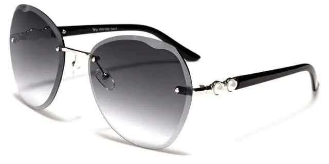 VG Rimless Butterfly Shield Sunglasses for women
