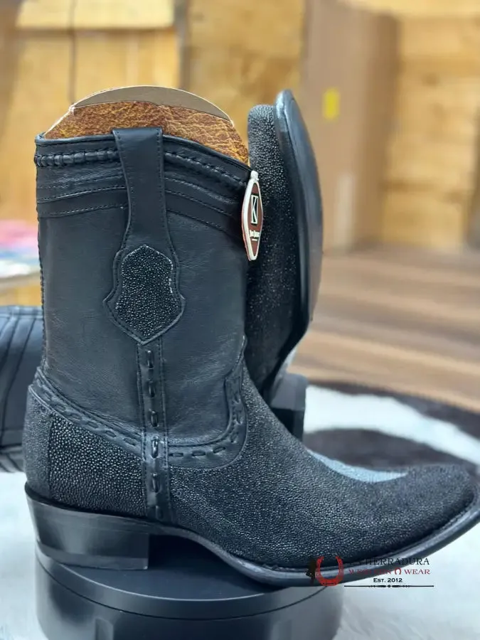 Wild West Dubai Short Boot Stingray Single Stone