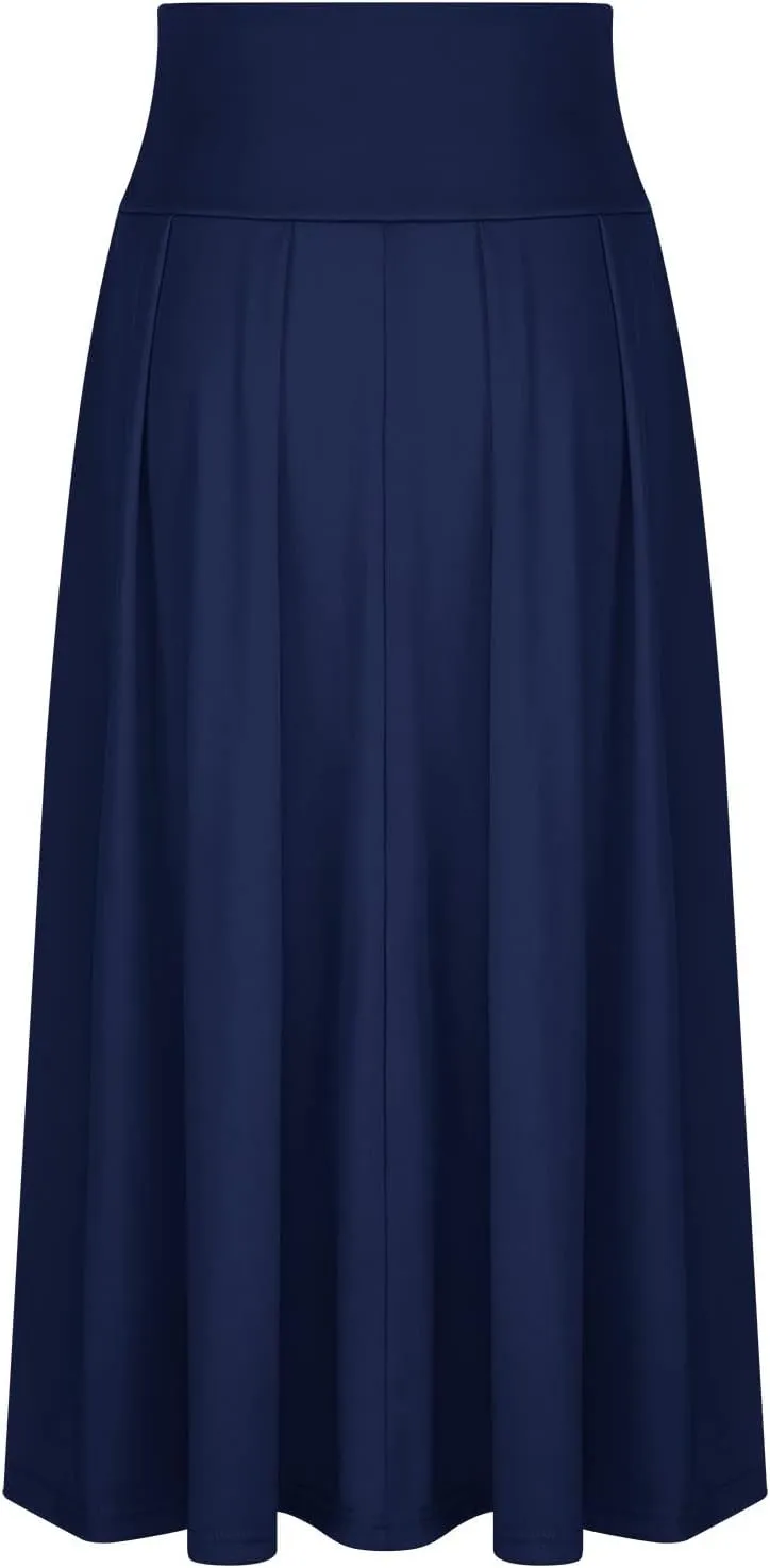 Women Trendy 2024 Bowknot Belt Waist Maxi Skirts Elegant Pleated Wrap Flared Long Swing Skirt Boho Flowy Beach Outfit