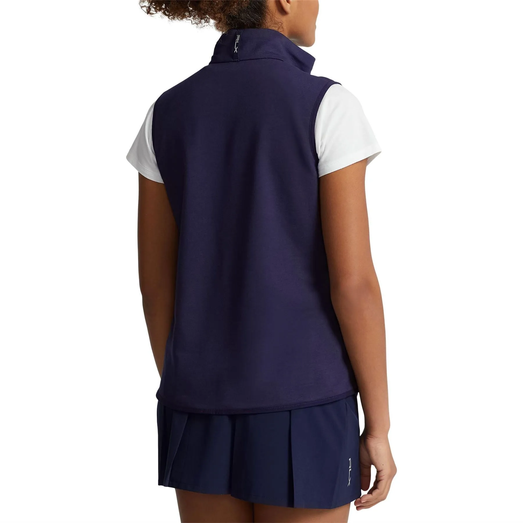 Womens Quilted-Front Hybrid Full-Zip Vest Active Ombre - SS23