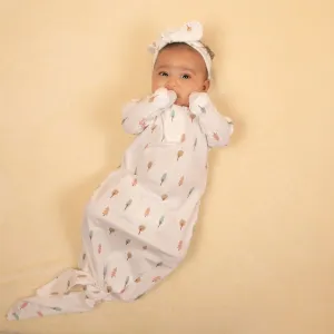 Woodland Collection Organic Gown and beanie set