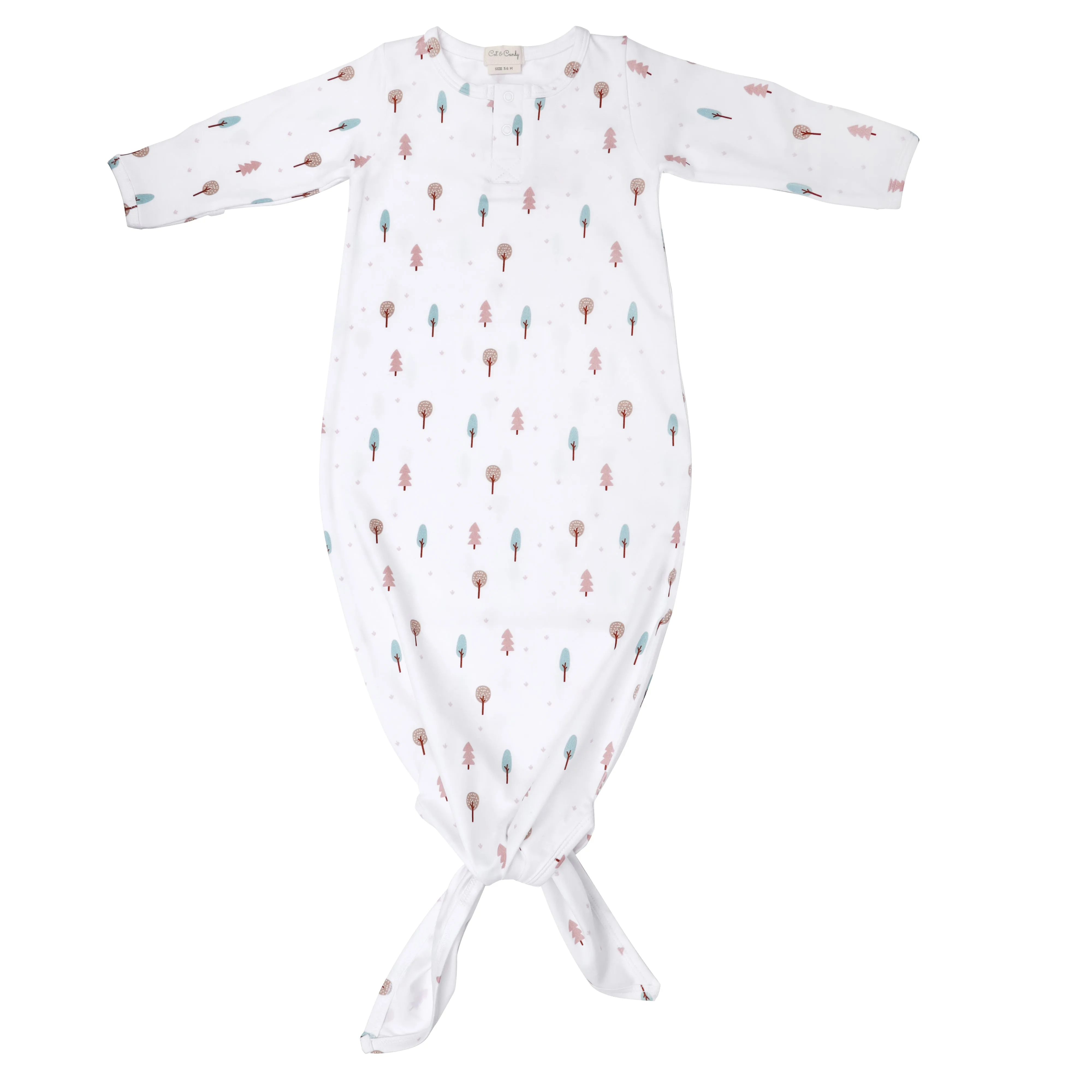 Woodland Collection Organic Gown and beanie set