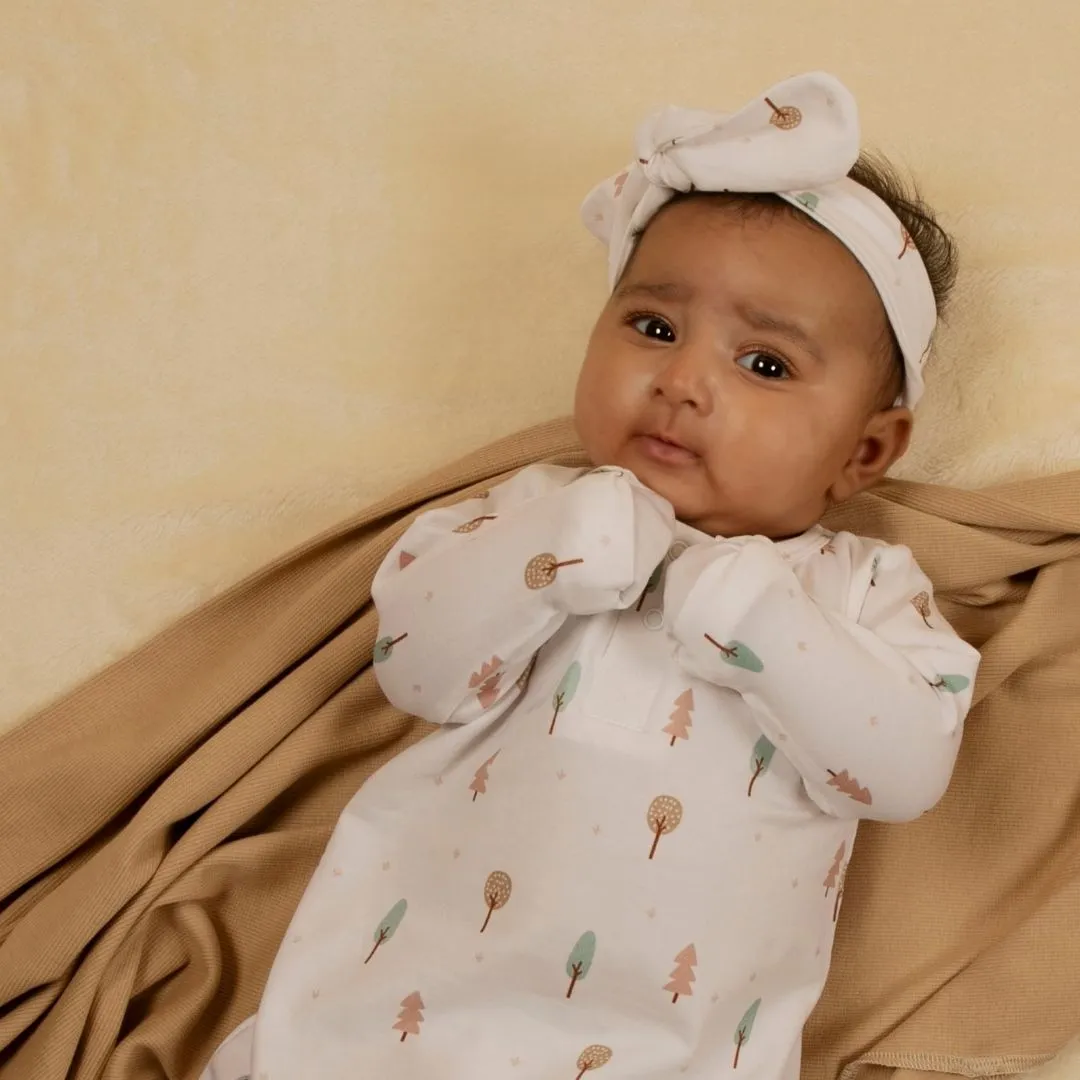 Woodland Collection Organic Gown and beanie set